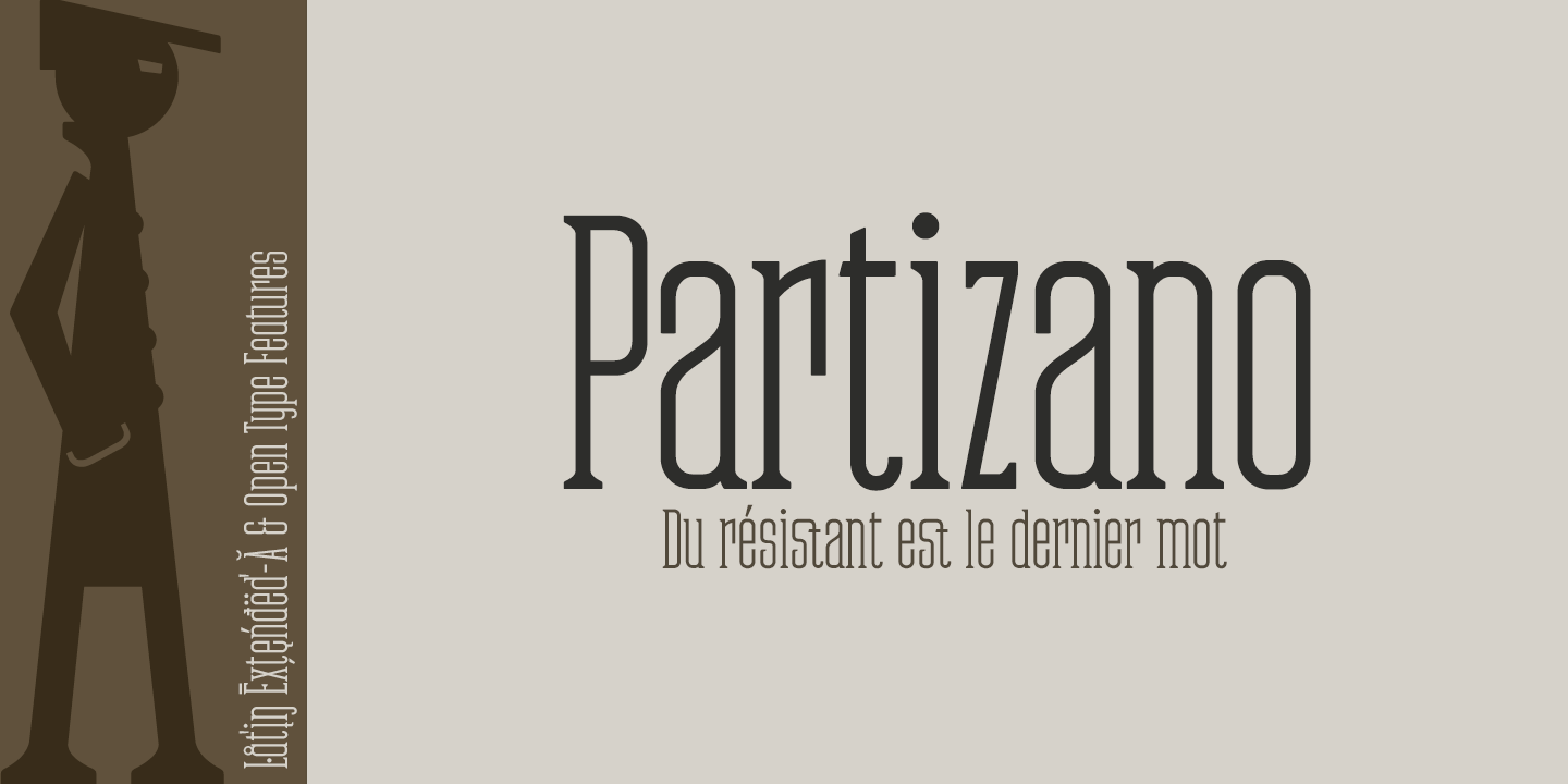 Beispiel einer Partizano Serif-Schriftart #5